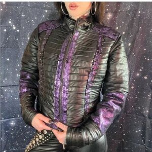 Hell couture leather jacket